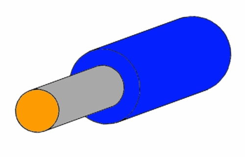 UL1516, 30 AWG (1X30) BLUE, MEETS M81822/13-A30-6 AND M81822/13-B30-6