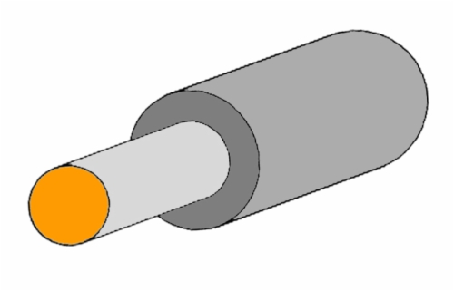 UL1516, 30 AWG (1X30) GRAY, MEETS M81822/13-A30-8 AND M81822/13-B30-8